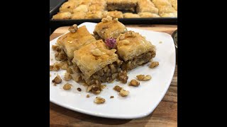 Easy Walnut baklava recipe [upl. by Alyhc659]