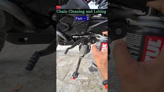 BMW G 310 GS chain Cleaning and Lubing shorts chain cleaning bmw310gs care [upl. by Ybbob]