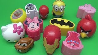 Surprise Egg Opening Memory Game for Kids Disney Batman Hello Kitty Peppa Pig SpiderMan [upl. by Proudman]