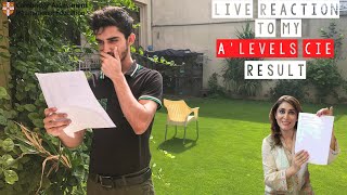 MY ALEVELS A2 CIE RESULT  LIVE REACTION [upl. by Erialb]