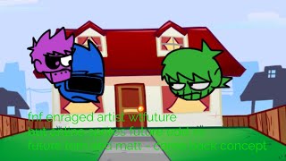 fnf enraged artist wtfuture online style future edd vs future tom and matt  come back concept [upl. by Ecertak]