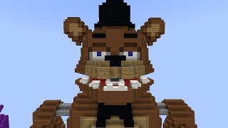 Minecraft FNAF Statue  Freddy Tutorial April Fools [upl. by Irehs541]