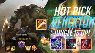 Top 1 RENEKTON JUNGLE Wild Rift  patch 33c season 6 [upl. by Nalim]