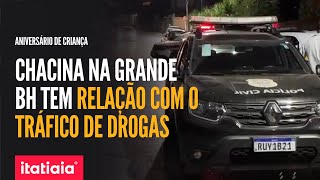 GUERRA DO TRÃFICO DE DROGAS DEIXA DUAS CRIANÃ‡AS E UM ADULTO MORTOS EM FESTA NA GRANDE BH [upl. by Herrle]