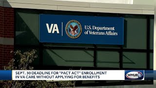 Sept 30 deadline for PACT Act enrollment in VA health care [upl. by Eelnyl]