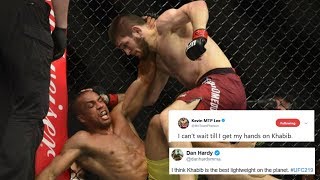 MMA Reacts to UFC 219 Khabib Nurmagomedov Defeat Edson Barboza Cris Cyborg Over Holly Holm [upl. by Sclater]