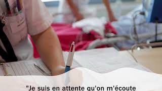 Soins palliatifs  quotJe suis en attente quon mécoute comme le fait le médecinquot [upl. by Airod]