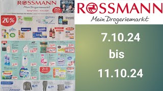 Rossmann prospekt Rabatte Gültig 71024 Bis 111024werbungprospektangeboteRossmann [upl. by Baiss]