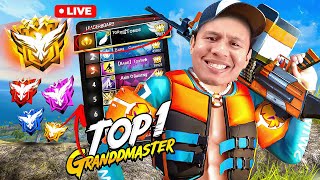 Top 1 Grandmaster Live Push with V Badge Youtubers ✌ freefire live tondegamer [upl. by Celio]