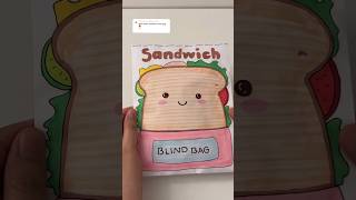 Sandwich blind bag blindbag paperdiy papercraft diy papersquishy asmr asmrunboxing [upl. by Garrard820]