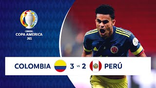 HIGHLIGHTS COLOMBIA 3  2 PERÚ  COPA AMÉRICA 2021  090721 [upl. by Marissa]