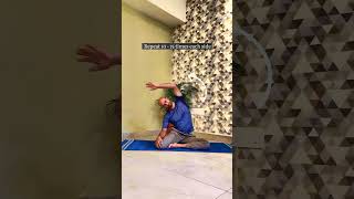 Cant sit crosslegged Heres a fix for you artofliving srisriyoga yoga [upl. by Maclay881]