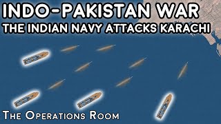 IndoPakistan War 71  The Indian Navy Attacks Karachi  Animated [upl. by Hniv]