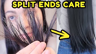 YOUR ULTIMATE SPLIT ENDS GUIDE  How to get rid of split ends [upl. by Lewes]