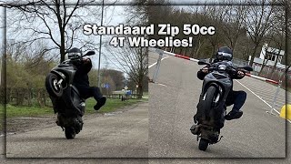 Standaard Zip 4T 50cc Wheelie [upl. by Hallerson]