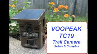 Voopeak TC19 Solar Trail Camera  Setup amp Samples [upl. by Decato]