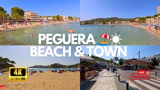 Peguera  Mallorca 🤩🏖️ Amazing Sights at Palmira Beach amp Peguera  4K Walking Tour☀️ [upl. by Hersh]