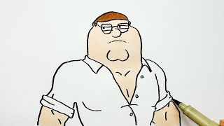 How to Draw Peter Griffin Skin From Fortnite [upl. by Llerrac]