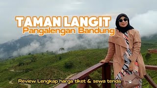 TAMAN LANGIT PANGALENGAN BANDUNG  Review Lengkap harga tike dan sewa tenda tamanlangitpangalengan [upl. by Anilram]