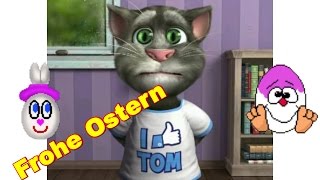 🐰 FROHE OSTERN Ostertage Osterhase Feiertage 🐰 Osternest Sprechender Kater Tom 2  Talking Cat [upl. by Wiedmann]