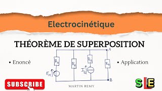 THÉORÈME DE SUPERPOSITION ELECTROCINETIQUE [upl. by Jody722]