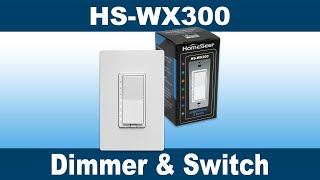 HomeSeer HSWX300 ZWave Smart Dimmer amp Switch [upl. by Darice]