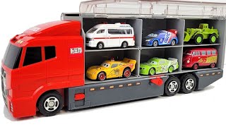 13 Types Tomica Cars ☆ Tomica opening and put in big Okatazuke convoy [upl. by Leontyne]