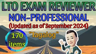 LTO EXAM REVIEWER 2024 FOR NON PROFESSIONAL DRIVERS LICENSE TAGALOG [upl. by Anires]