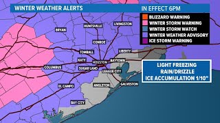 Live stream shows current temperatures around the Houston area along with precipitation locations [upl. by Ardnaz]