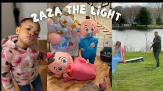 Zaza The Light💡  Gender Reveal BTS and Family Fun [upl. by Dolora]