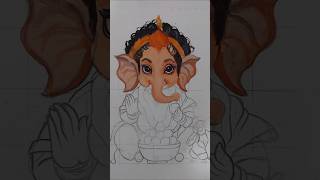 Ganesh ji Drawing Part1Ganesh chaturthi special shorts [upl. by Abernon]