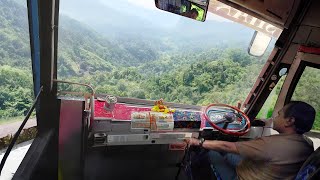 A Day in Life of Skilled Bus Driver Riding Through Dangerous Mountain Roads [upl. by Erika246]