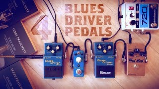 4 Blues Driver Style Pedals Boss BD2 Waza Craft Mooer Keeley [upl. by Satsok]