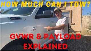 How towing capacity is determined  What towing capacity do I need for an RV GVWRPayload Explained [upl. by Aivilo]