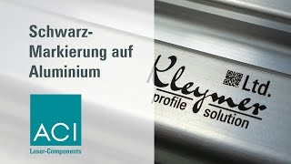 Schwarzmarkierung auf Aluminium  Black Marking on Aluminum [upl. by Odnalra]