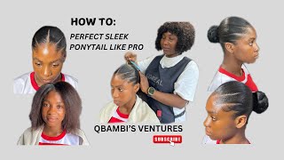 HOW TO Perfect Sleek Ponytail Like Pro [upl. by Cannell778]