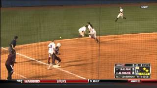 05082013 Texas AampM vs Alabama Softball Highlights [upl. by Zeena]