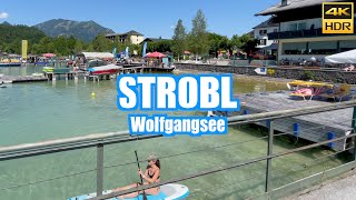 Strobl am Wolfgangsee Austria 🇦🇹 Walking tour ☀️ 4K HDR [upl. by Octavus]