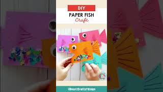 How to Make a Super Cute Paper Fish Craft  Fun amp Easy Summer Craft for Kids 🐟 [upl. by Aret]