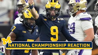 Michigan Downs Washington Claims National Championship  Postgame Reaction amp Interviews [upl. by Ronnoc]