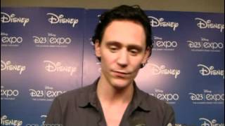 Tom Hiddleston interview at D23 Expo with Collidercom [upl. by Nehemiah926]