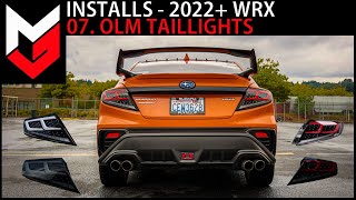 2022 WRX OLM Taillight Installs [upl. by Arivle321]