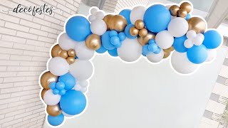 ¿Cómo hacer una guirnalda de globos Arco orgánico de globos Paso a paso [upl. by Llehsal]