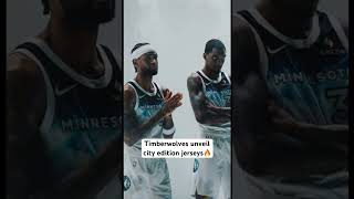 These Timberwolves cityedition jerseys are TOUGH🔥via Timberwolvesig nba timberwolves shorts [upl. by Eralc200]