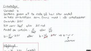 Matematik 4  Kapitel 2  22 Cirkelsektorn och radianer [upl. by Aissyla596]