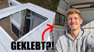 So wird das Dachfenster auf JEDEM Campervan auf Anhieb dicht 💡 Komplette Unterkonstruktion ANKLEBEN [upl. by Wehtam148]