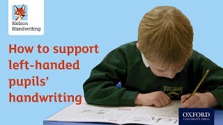 How to support lefthanded pupils handwriting [upl. by Ileek]