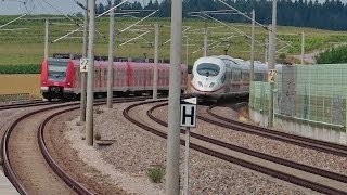 Hebertshausen  ICEs  Münchner SBahn  BR 111 Werbelok  BR 101 [upl. by Irrep176]