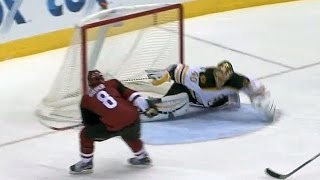 Rask lunges out to rob Rieder of a goal [upl. by Azeria]