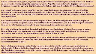 DTB C1 Schreiben Stellungnahme Mediationen am Arbeitsplatz [upl. by Niltac]